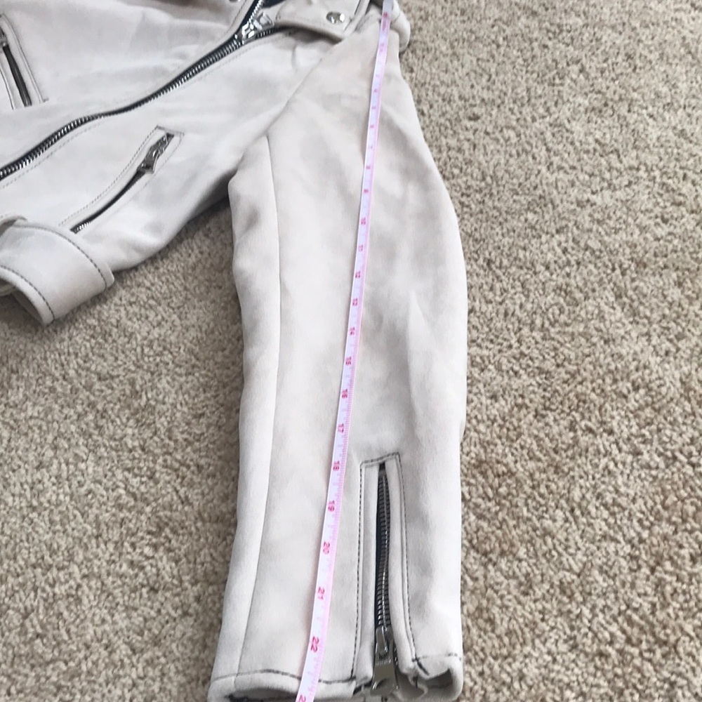 Nwt! Bershka Size M Tan Faux Suede Zipper Jacket — image 8 of 8